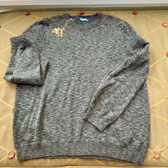 J. McLaughlin Sweater Sweatshirt in Gray Cotton (L) - Picture 4 of 7